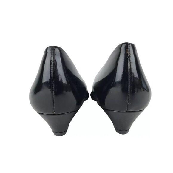 Florsheim Womens Comfortech Black Pointed‎ Toe Block Pump Heel Size US 7.5 N - Picture 5 of 10